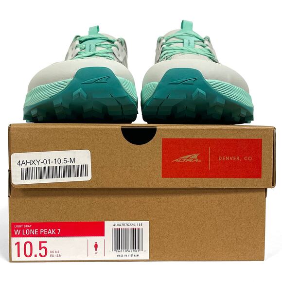 Altra Women's Lone Peak 7 Trail Running Shoe Sz 10.5 New $150 Light Gray Sneaker - Picture 10 of 10
